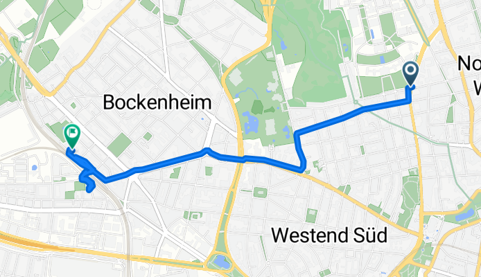 Bremer Straße, Frankfurt to Kasseler Straße 1A, Frankfurt