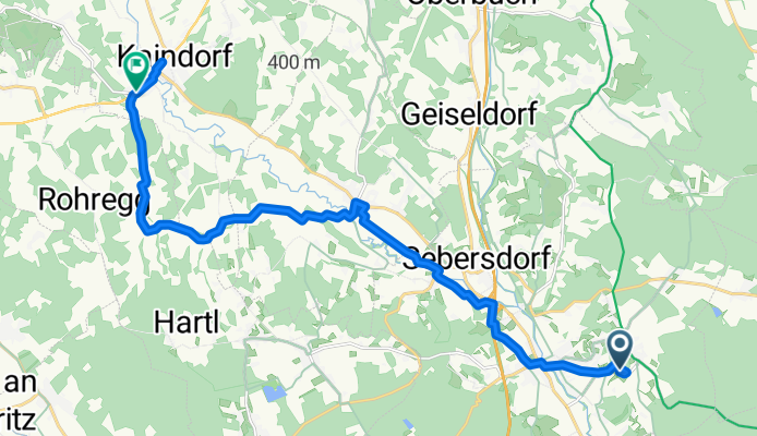 Wagerberg 125, Bad Waltersdorf nach Kaindorf 393, Kaindorf