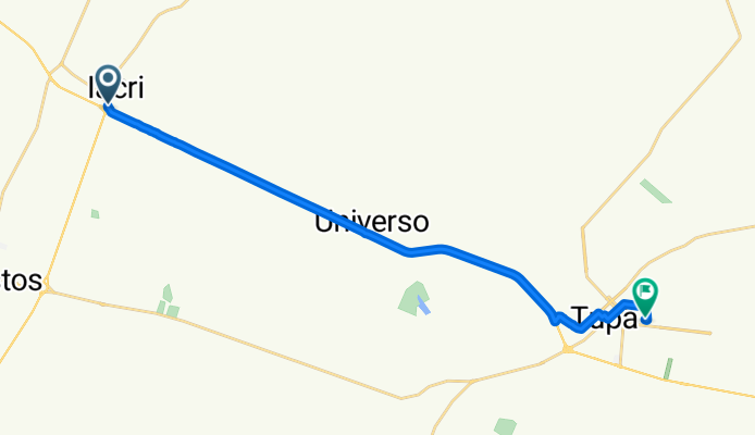 Rota para Rua Dom Bosco, 535–673, Tupã