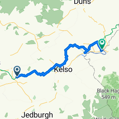 B6356, St Boswells, Melrose to 67 High St, Coldstream