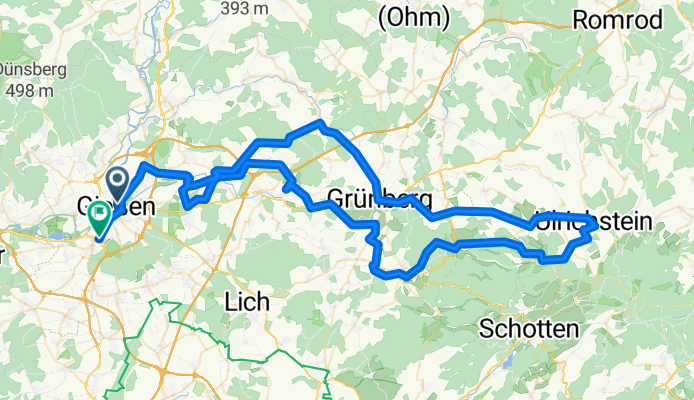 Gießen-Ulrichstein- Gießen