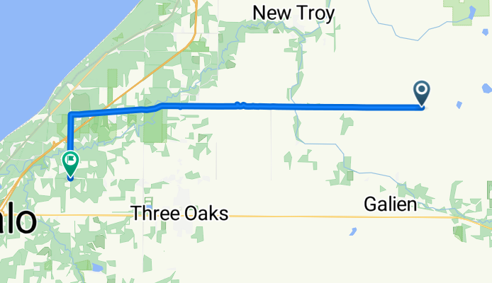 1254–1824 W Warren Woods Rd, Galien to 8871–8999 Kruger Rd, Three Oaks