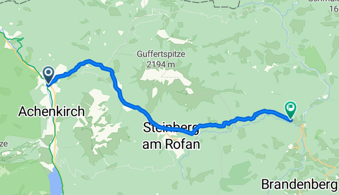 Achenkirch Abzw Steinberg am Rofan nach Aschau