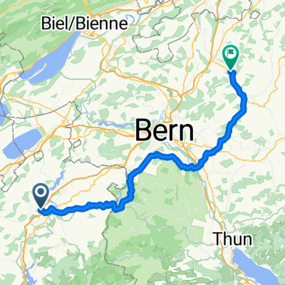Route de Belfaux 3, Givisiez nach Lyssachstrasse 11, Burgdorf