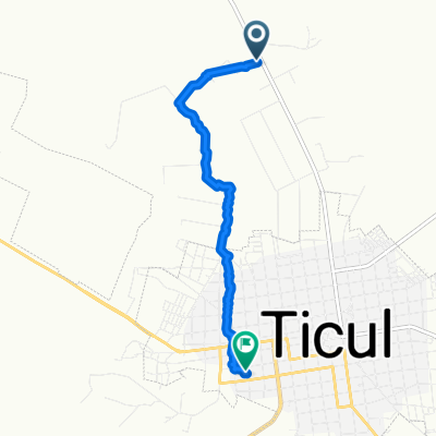 De Carretera Ticul-Sacalum, Ticul a Cerrada 27A 108, Ticul