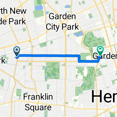 655 Seventh Ave, New Hyde Park to 119 Cherry Valley Ave, Garden City