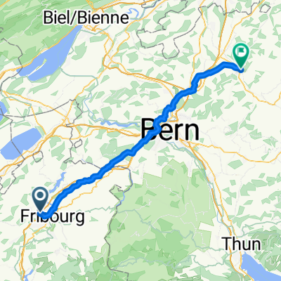 Route de Belfaux 3, Givisiez nach Burgdorf, Kronenplatz