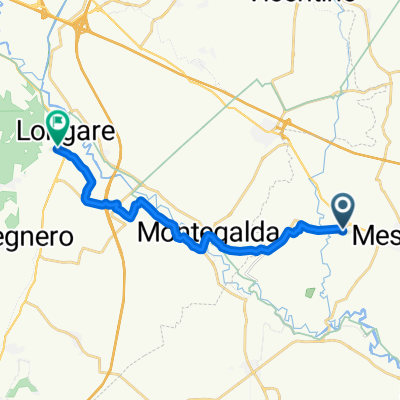 Da Via Pedagni 38, Pedagni a Via Chiesa Nuova 34, Longare