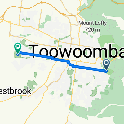 Route to Glenvale Road, Glenvale