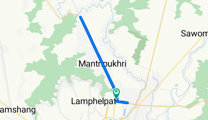 Chingmeirong Road, Imphal to Chingmeirong Road, Imphal