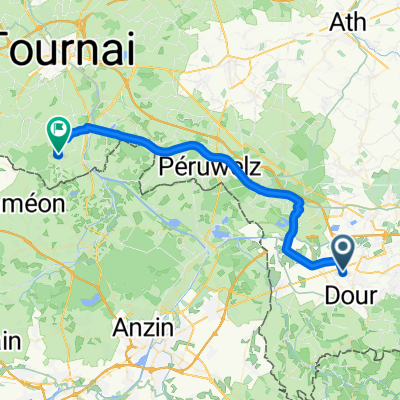 Chemin d'Elouges 188–190, Boussu to Rue des Pépinières 15, Brunehaut