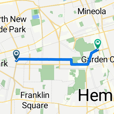 657 Seventh Ave, New Hyde Park to 1122 Franklin Ave, Garden City