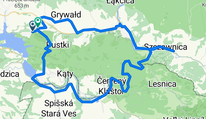 Czorsztyn - Cerveny Klastor - Szczawnica - Krościenko - Czorsztyn