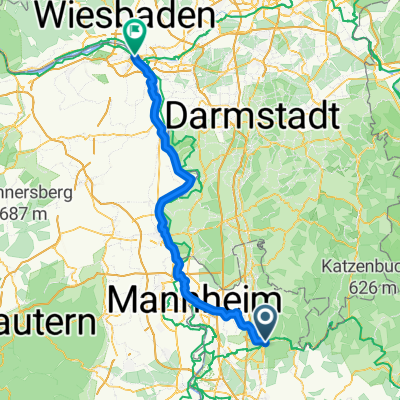 Heidelberg-Rhein links-Mainz
