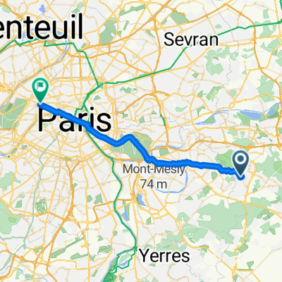 5. Pontault - Paris (Champs-Elysées)