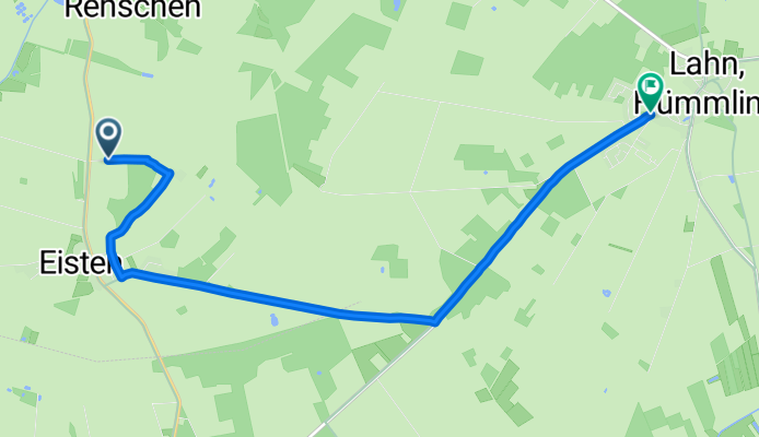 Waldstraße 1, Sögel nach Hüvener Straße 14, Lahn