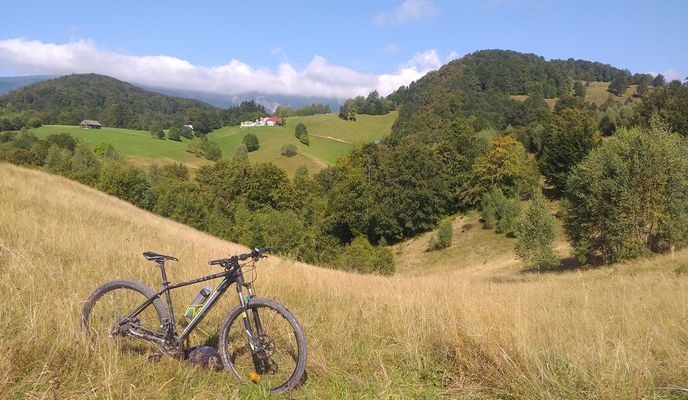 Foto 1 der Bikemap-Route "Piatra Craiului MTB Yellow 40 km Dambovicioara - Ciocanu - Sirnea - Fundata - Cheile Gradistei - V. Cheii - Dambovicioara (ADE 91)"