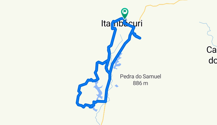 De Rua Manoel Magalhaes, 100, Itambacuri a Rua Prefeito Vital Salvino Otoni Subida Sete, 630–758, Itambacuri