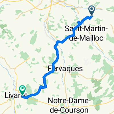 De La Trabière, Courtonne-la-Meurdrac à Route d'Orbec, Livarot