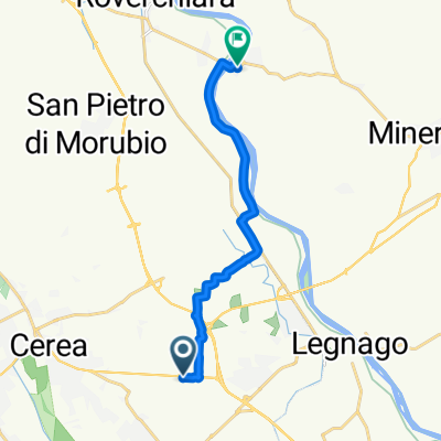 Da Viale Europa 37C, Legnago a Via Giovanni Guareschi, Bonavigo
