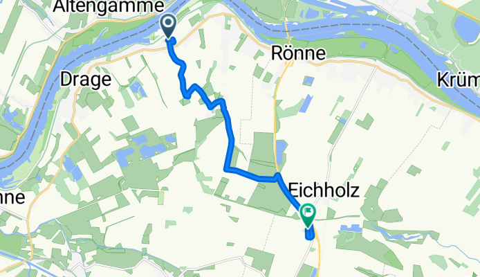 Elbstorfer Deich 5, Drage nach An der Ilau 17–21, Marschacht