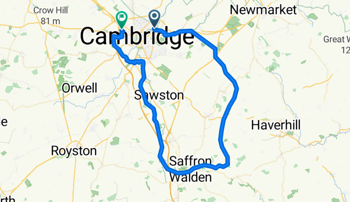 Cambridge to Saffron Walden