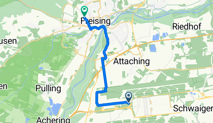 Nordallee, Freising nach Wippenhauser Straße 26, Freising