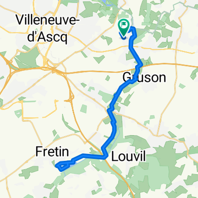 De 6 Rue Albert Carette, Tressin à 7 Rue Albert Carette, Tressin