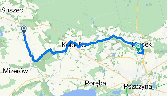 Wyzwolenia 61–69, Suszec do Powstańców Śląskich 48, Piasek