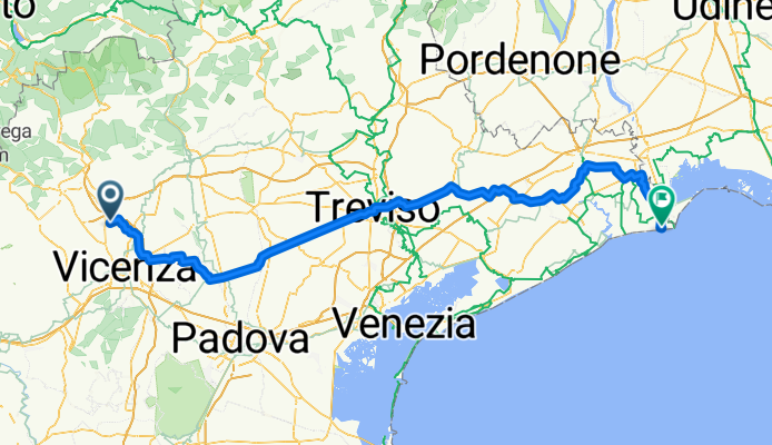 Da Via II Giugno 16, Novoledo a Via delle Barene 1, Bibione