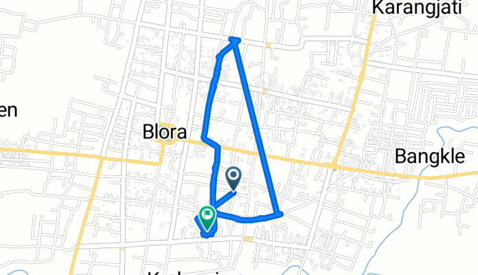 Jalan Cempaka 14, Kecamatan Blora to Jalan Reksodiputro No.20, Kecamatan Blora
