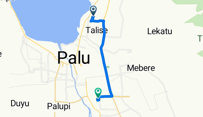 Unnamed Road, Mantikulore to Jalan Zebra 12, Kecamatan Palu Selatan