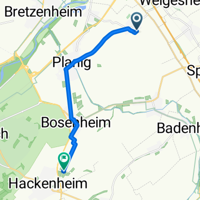 Am Sportplatz 1, Biebelsheim nach B428, Hackenheim