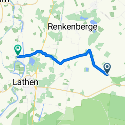 K168, Renkenberge nach Alte Dorfstraße 20–22, Fresenburg