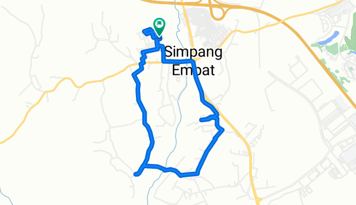 Jalan Jati Indah Utama TN 593, Alor Gajah to Jalan Jati Indah Utama TN 598, Alor Gajah
