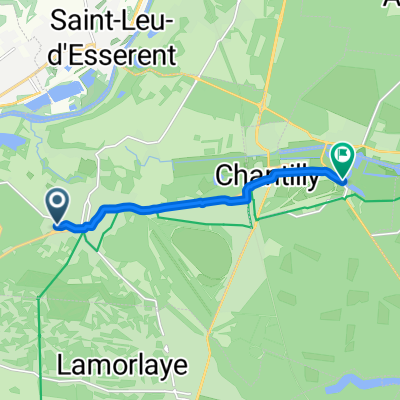 De Rue de la Cave, Gouvieux à D924a, Chantilly