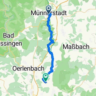 Veit-Stoß-Straße 23, Münnerstadt nach Am Weiher 5, Dittelbrunn