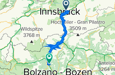 Route in der Bikemap App öffnen