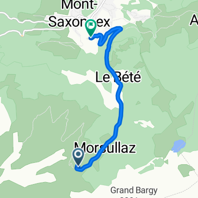 De D486, Mont-Saxonnex à 100 Chemin de la Scierie, Mont-Saxonnex