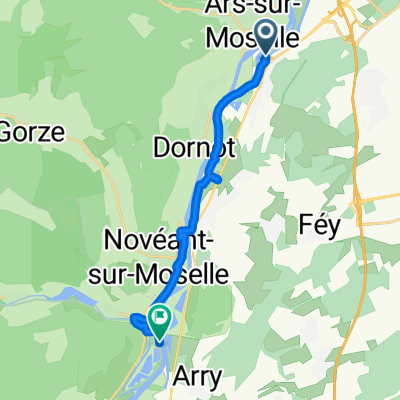 Itinéraire à partir de D11, Jouy-aux-Arches