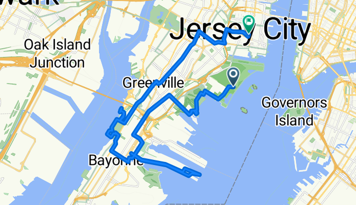 1 Audrey Zapp Dr, Jersey City to 351 Grove St, Jersey City