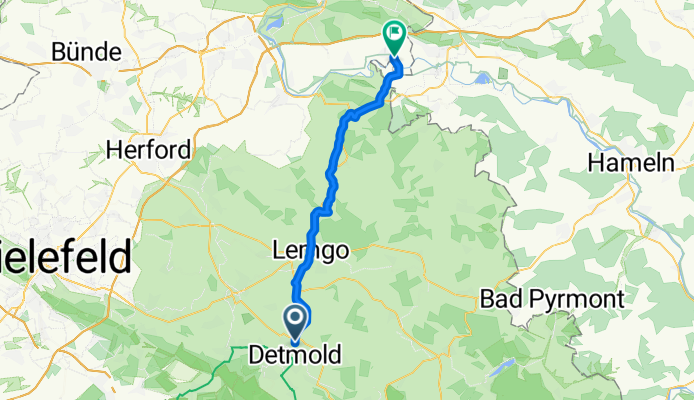 Lemgoer Straße 80, Detmold nach Aue, Porta Westfalica