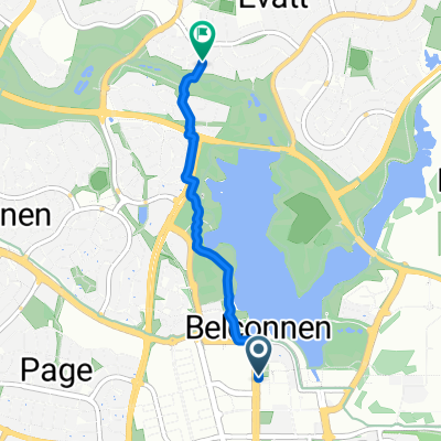 Benjamin Way (Belconnen) to Evatt Bike Path - walk