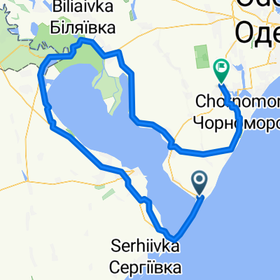 От вулиця Лиманська, Кароліно-Бугаз до вул. Північна