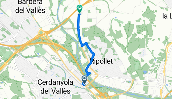 De Carretera de Barcelona 100, Ripollet a B-141 72, Barberà del Vallés