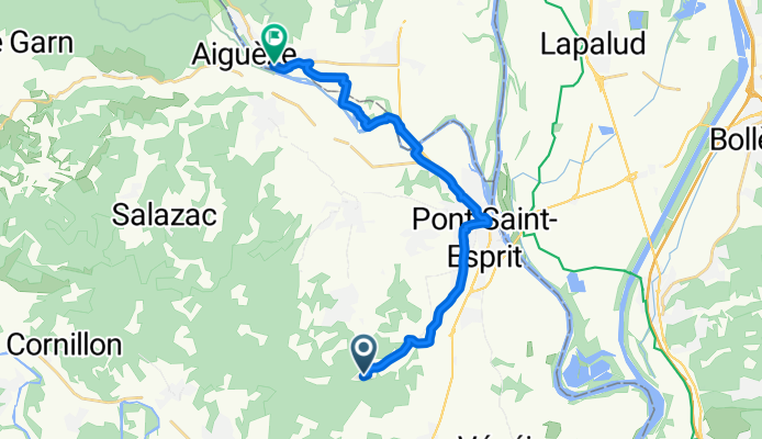 290 Chemin de l'Arnave, Carsan nach 6005 Rue du Candelas, Saint-Martin-d'Ardèche