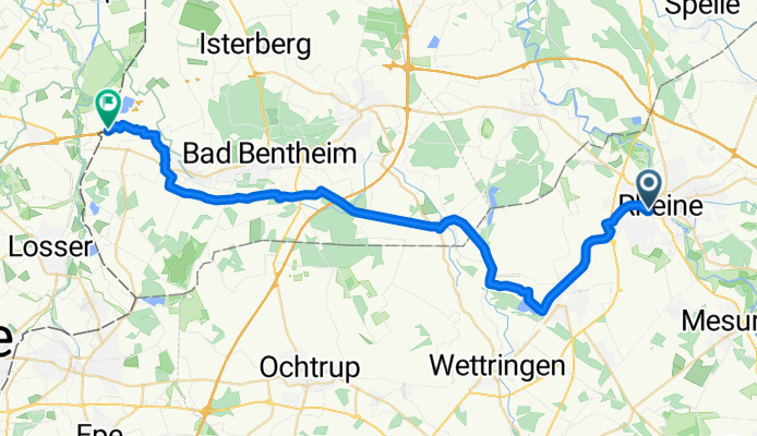 Neuenkirchener Straße 44, Rheine nach Achterberg 97, Bad Bentheim