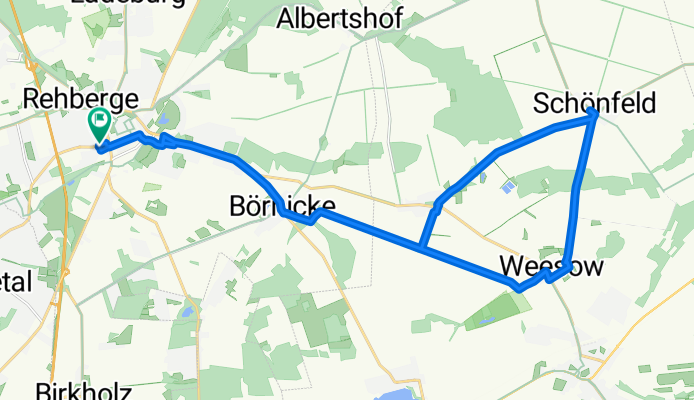 Karl-Marx-Straße 101, Bernau bei Berlin to Heinersdorfer Straße 27, Bernau bei Berlin