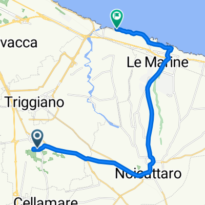 Da Via Pietro Nenni 32, Capurso a Strada Detta della Marina 74, Bari