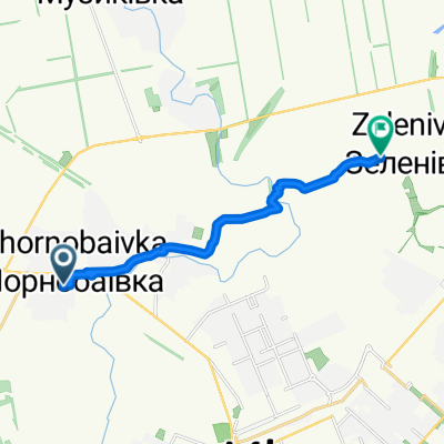 От вулиця Критична, Чорнобаївка до вулиця Щорса, Зеленівка